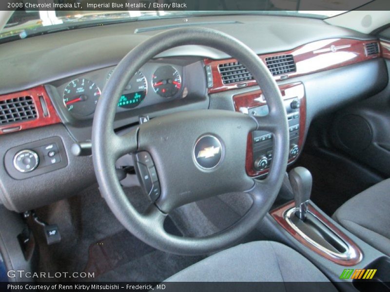 Imperial Blue Metallic / Ebony Black 2008 Chevrolet Impala LT