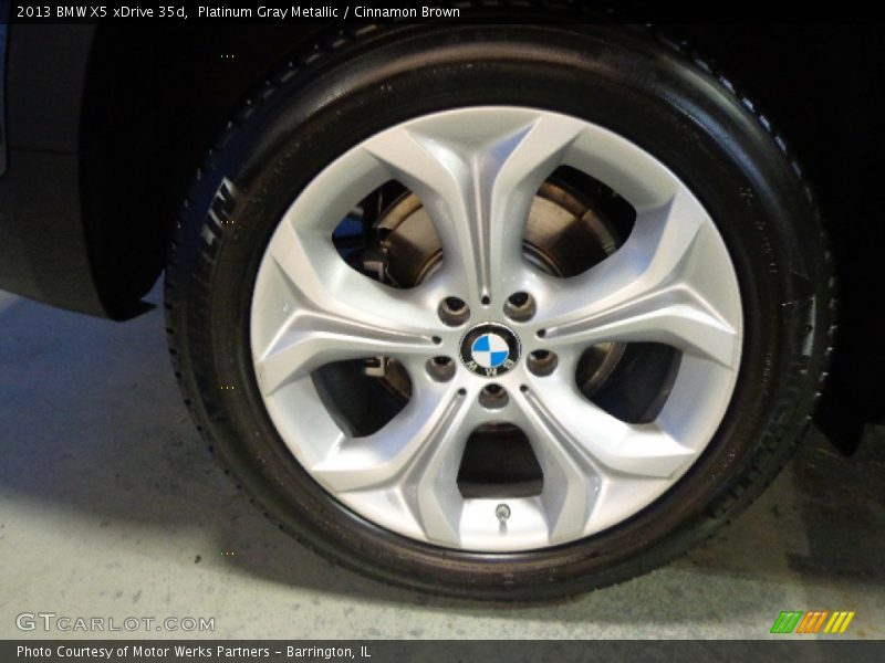 Platinum Gray Metallic / Cinnamon Brown 2013 BMW X5 xDrive 35d