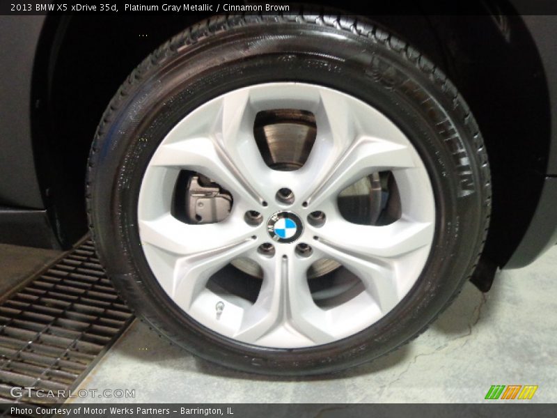 Platinum Gray Metallic / Cinnamon Brown 2013 BMW X5 xDrive 35d
