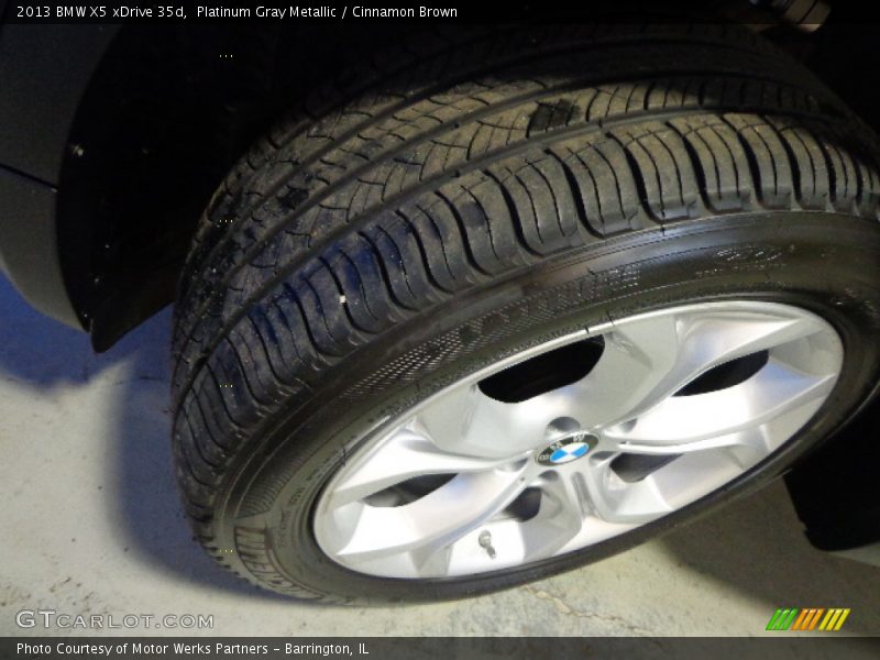Platinum Gray Metallic / Cinnamon Brown 2013 BMW X5 xDrive 35d