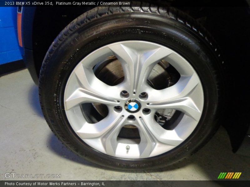 Platinum Gray Metallic / Cinnamon Brown 2013 BMW X5 xDrive 35d