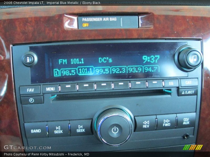 Imperial Blue Metallic / Ebony Black 2008 Chevrolet Impala LT