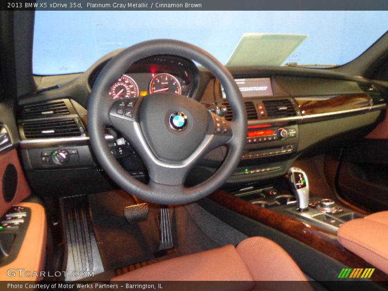 Platinum Gray Metallic / Cinnamon Brown 2013 BMW X5 xDrive 35d