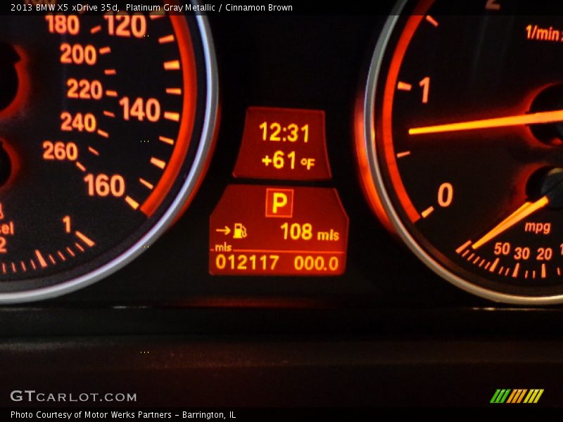 Platinum Gray Metallic / Cinnamon Brown 2013 BMW X5 xDrive 35d