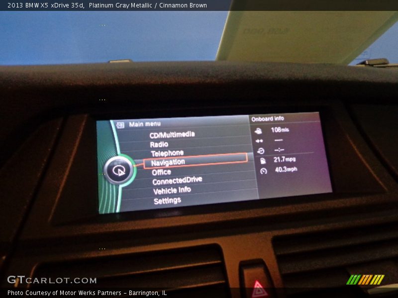 Platinum Gray Metallic / Cinnamon Brown 2013 BMW X5 xDrive 35d