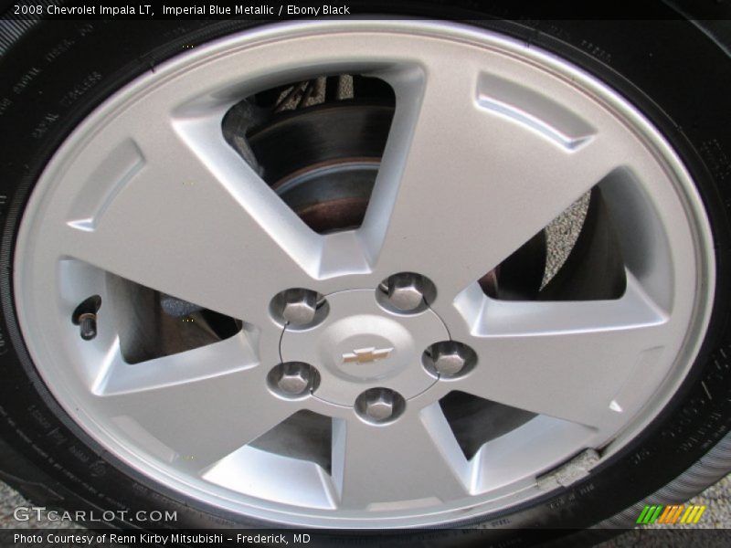 Imperial Blue Metallic / Ebony Black 2008 Chevrolet Impala LT