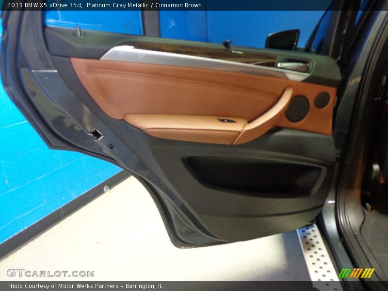 Platinum Gray Metallic / Cinnamon Brown 2013 BMW X5 xDrive 35d