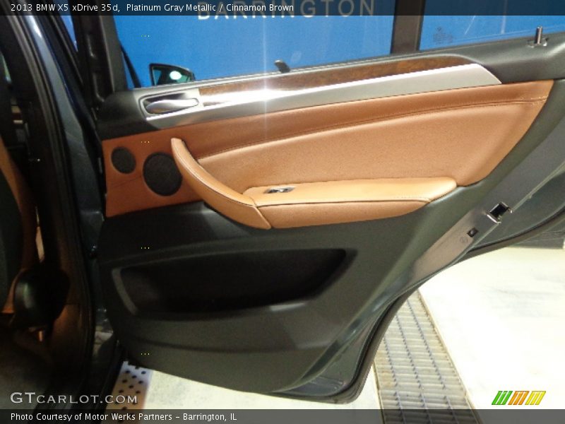 Platinum Gray Metallic / Cinnamon Brown 2013 BMW X5 xDrive 35d