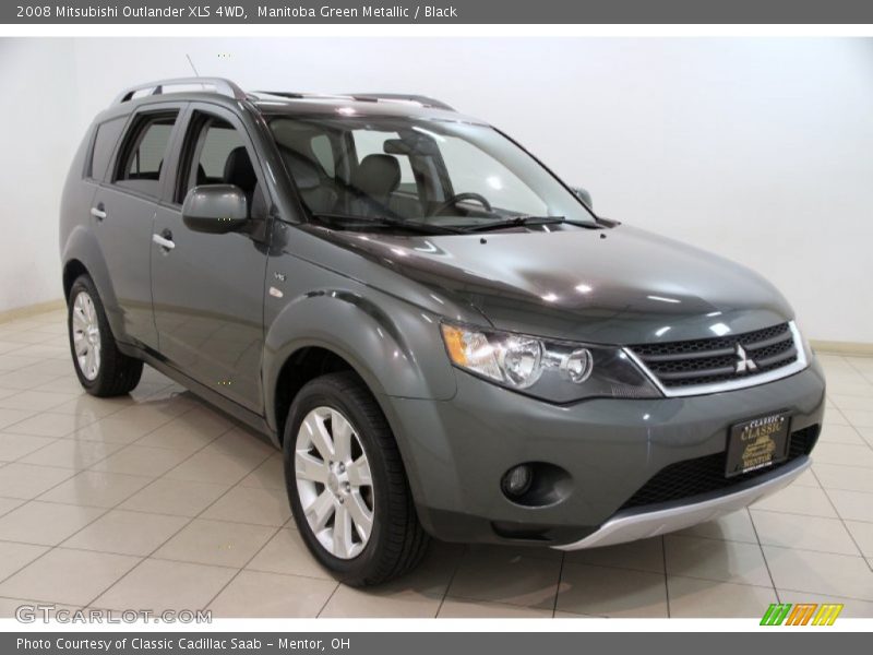 Manitoba Green Metallic / Black 2008 Mitsubishi Outlander XLS 4WD