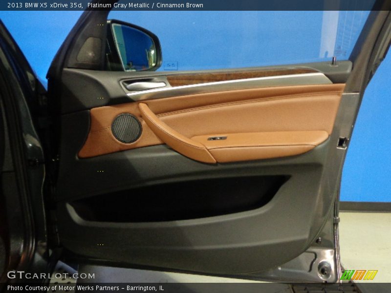 Platinum Gray Metallic / Cinnamon Brown 2013 BMW X5 xDrive 35d