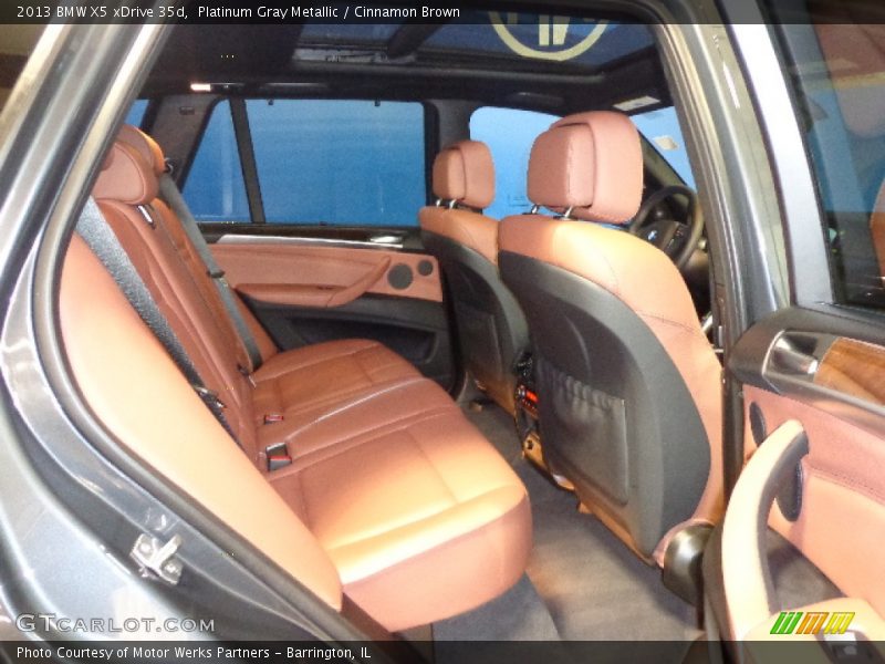 Platinum Gray Metallic / Cinnamon Brown 2013 BMW X5 xDrive 35d