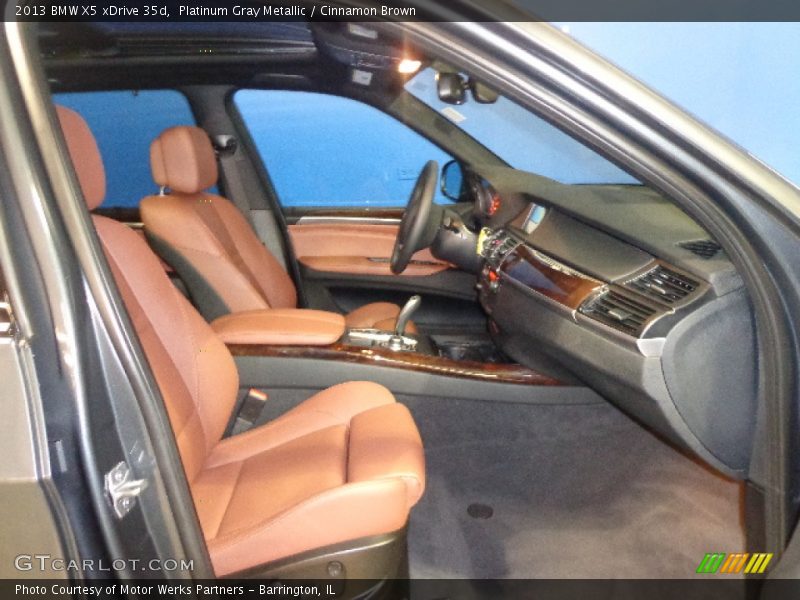 Platinum Gray Metallic / Cinnamon Brown 2013 BMW X5 xDrive 35d