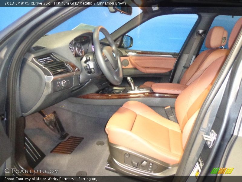 Platinum Gray Metallic / Cinnamon Brown 2013 BMW X5 xDrive 35d