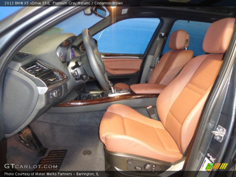 Platinum Gray Metallic / Cinnamon Brown 2013 BMW X5 xDrive 35d