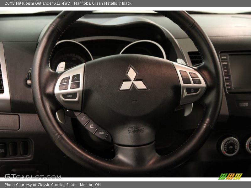 Manitoba Green Metallic / Black 2008 Mitsubishi Outlander XLS 4WD