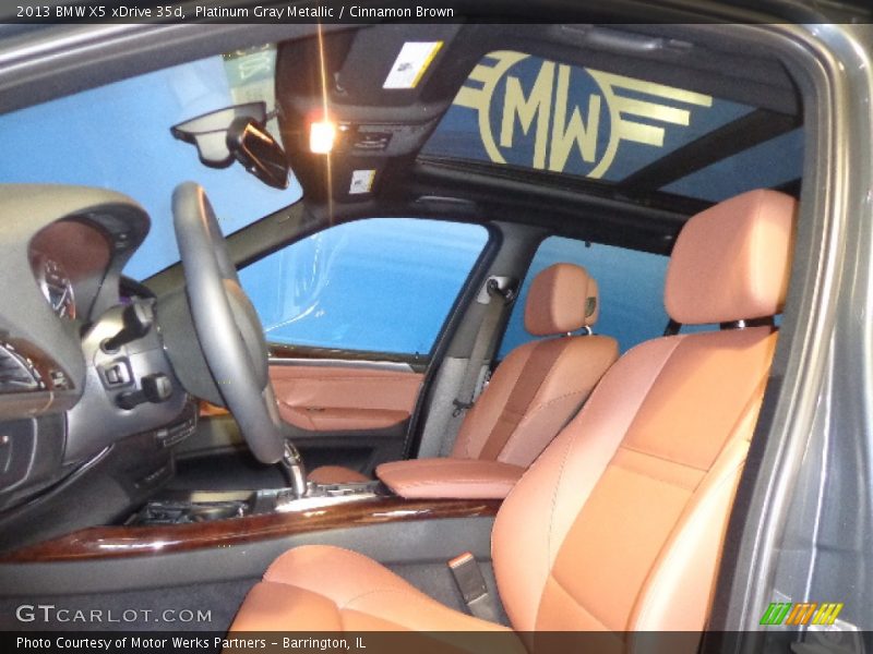 Platinum Gray Metallic / Cinnamon Brown 2013 BMW X5 xDrive 35d