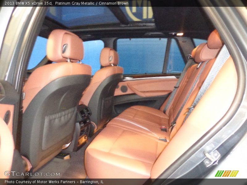Platinum Gray Metallic / Cinnamon Brown 2013 BMW X5 xDrive 35d