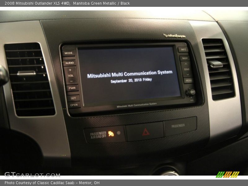 Manitoba Green Metallic / Black 2008 Mitsubishi Outlander XLS 4WD