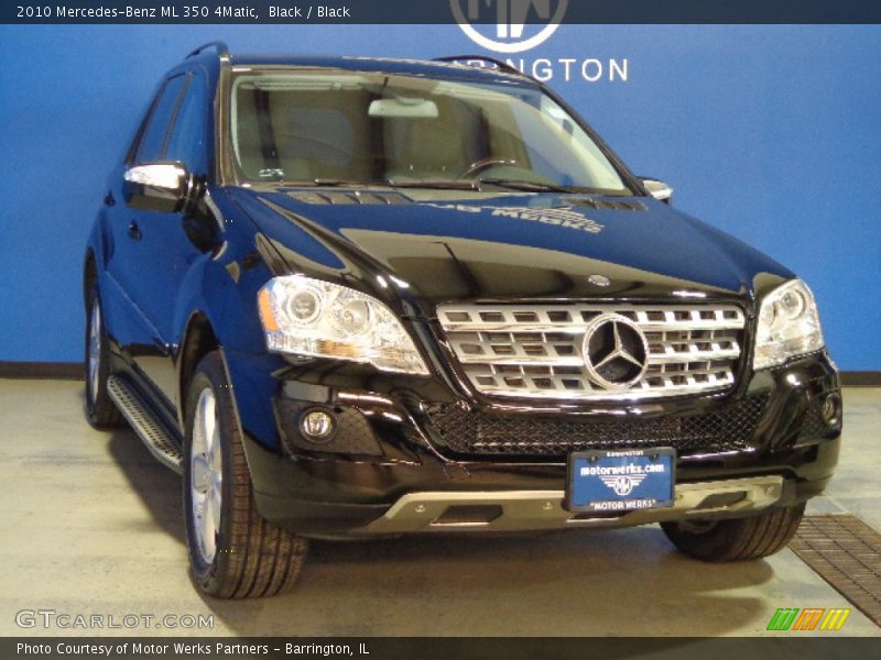Black / Black 2010 Mercedes-Benz ML 350 4Matic