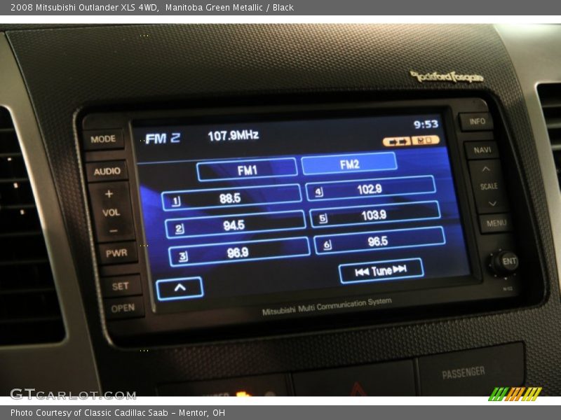 Manitoba Green Metallic / Black 2008 Mitsubishi Outlander XLS 4WD