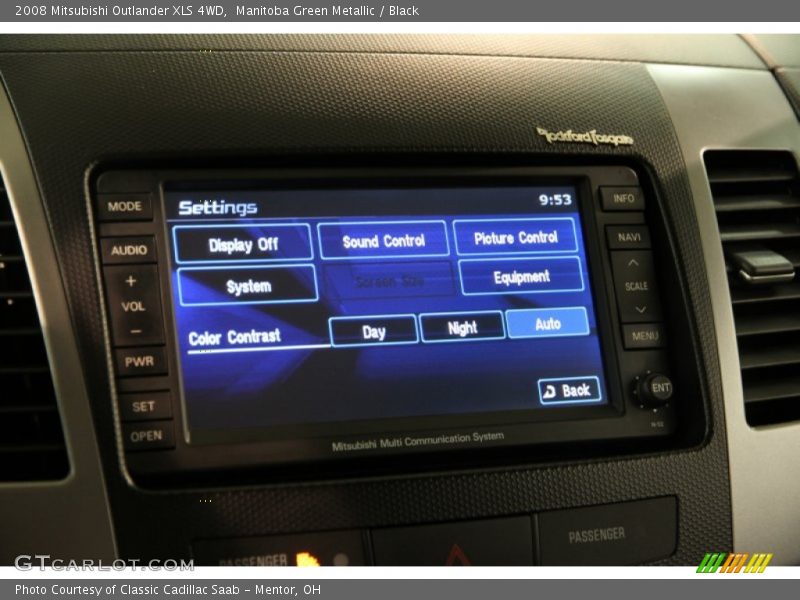 Manitoba Green Metallic / Black 2008 Mitsubishi Outlander XLS 4WD