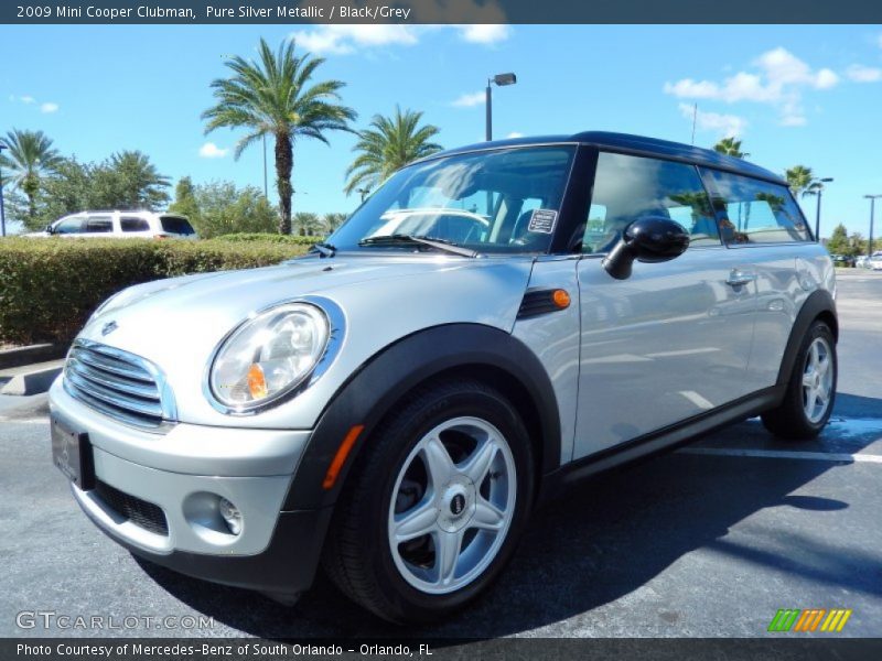 Pure Silver Metallic / Black/Grey 2009 Mini Cooper Clubman