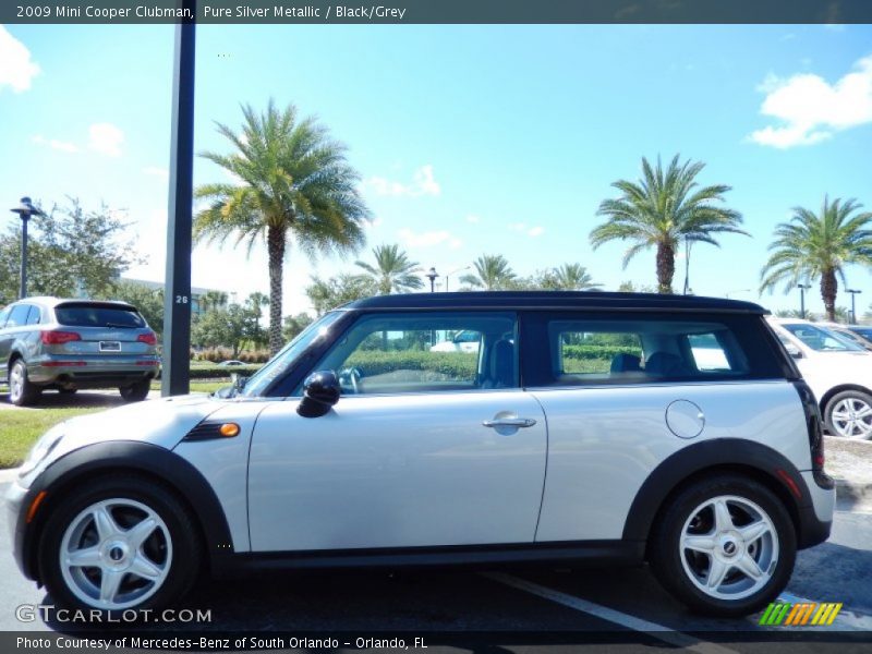 Pure Silver Metallic / Black/Grey 2009 Mini Cooper Clubman