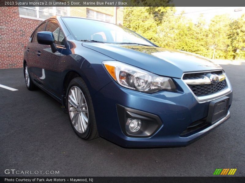 Marine Blue Pearl / Black 2013 Subaru Impreza 2.0i Limited 5 Door