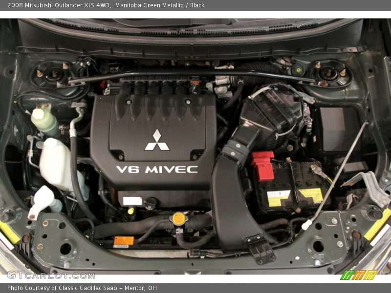 Manitoba Green Metallic / Black 2008 Mitsubishi Outlander XLS 4WD