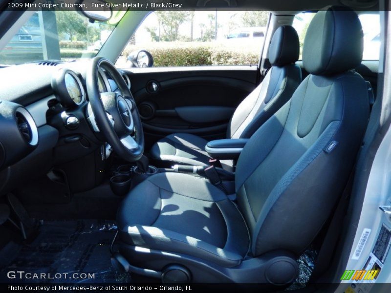 Pure Silver Metallic / Black/Grey 2009 Mini Cooper Clubman
