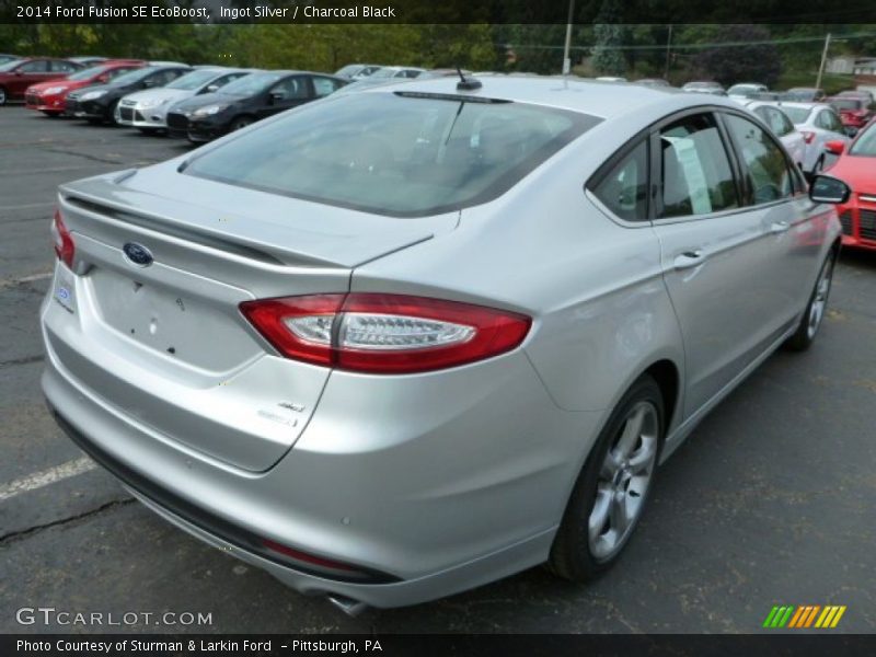 Ingot Silver / Charcoal Black 2014 Ford Fusion SE EcoBoost