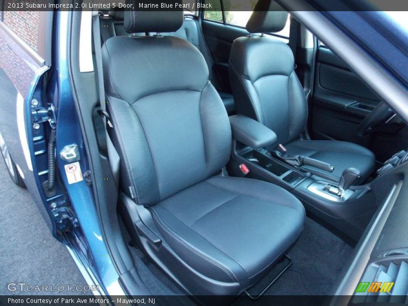 Front Seat of 2013 Impreza 2.0i Limited 5 Door