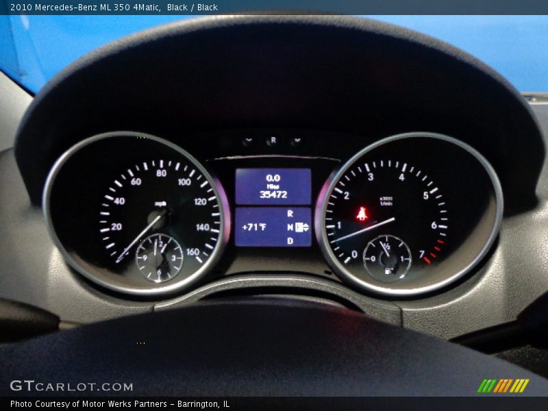 Black / Black 2010 Mercedes-Benz ML 350 4Matic