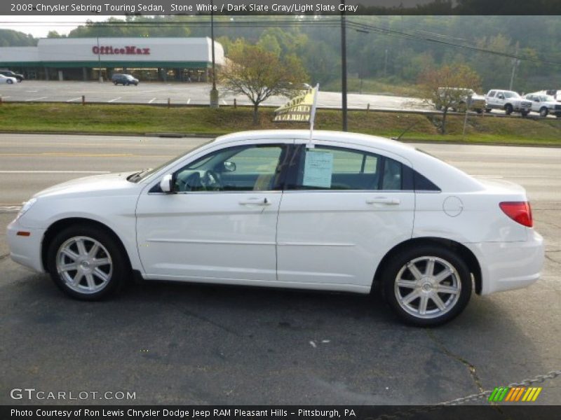 Stone White / Dark Slate Gray/Light Slate Gray 2008 Chrysler Sebring Touring Sedan