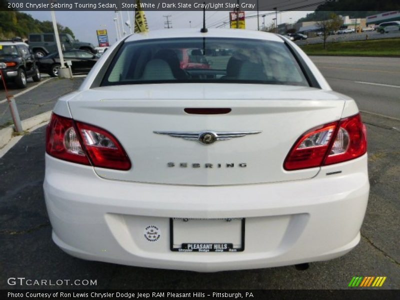 Stone White / Dark Slate Gray/Light Slate Gray 2008 Chrysler Sebring Touring Sedan