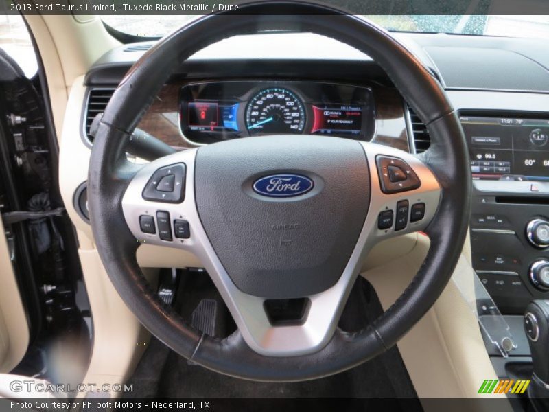 Tuxedo Black Metallic / Dune 2013 Ford Taurus Limited