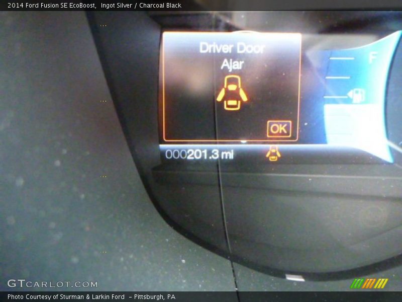 Ingot Silver / Charcoal Black 2014 Ford Fusion SE EcoBoost