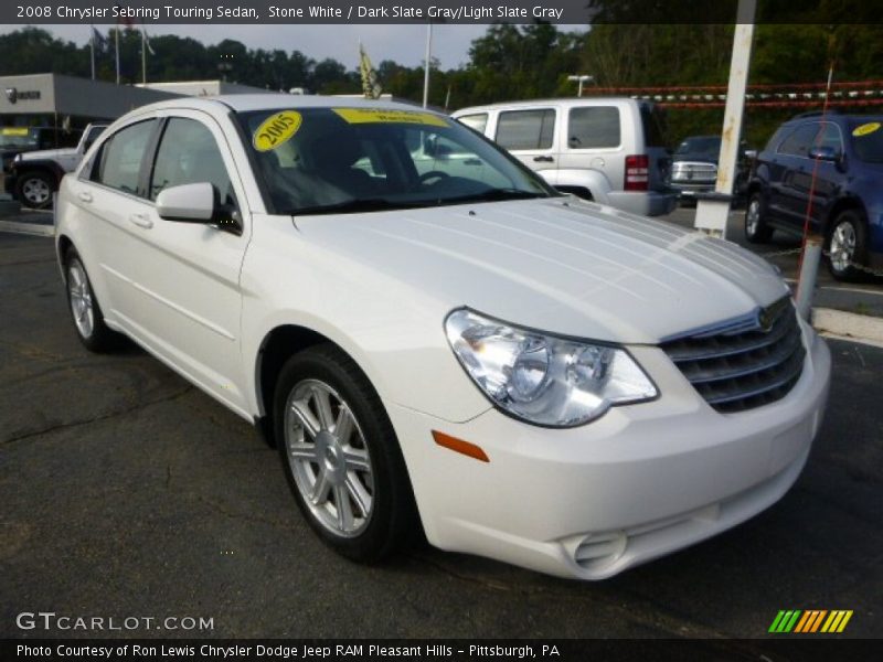 Stone White / Dark Slate Gray/Light Slate Gray 2008 Chrysler Sebring Touring Sedan