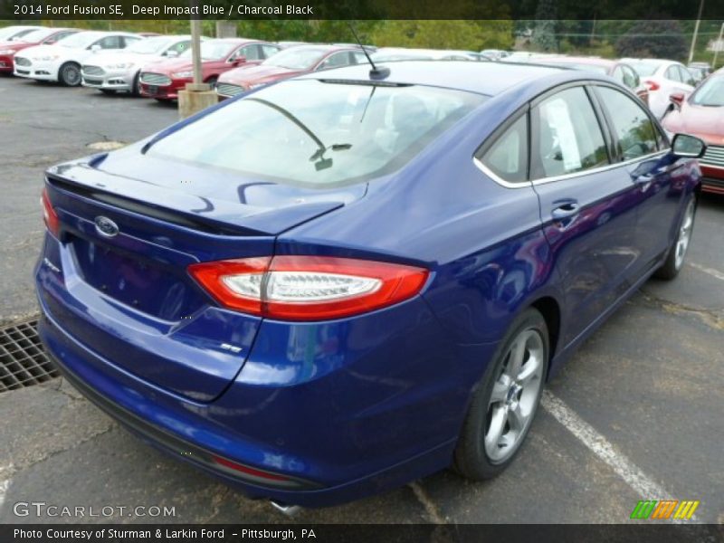Deep Impact Blue / Charcoal Black 2014 Ford Fusion SE