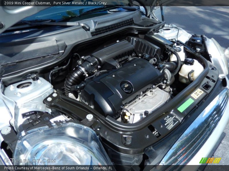 Pure Silver Metallic / Black/Grey 2009 Mini Cooper Clubman