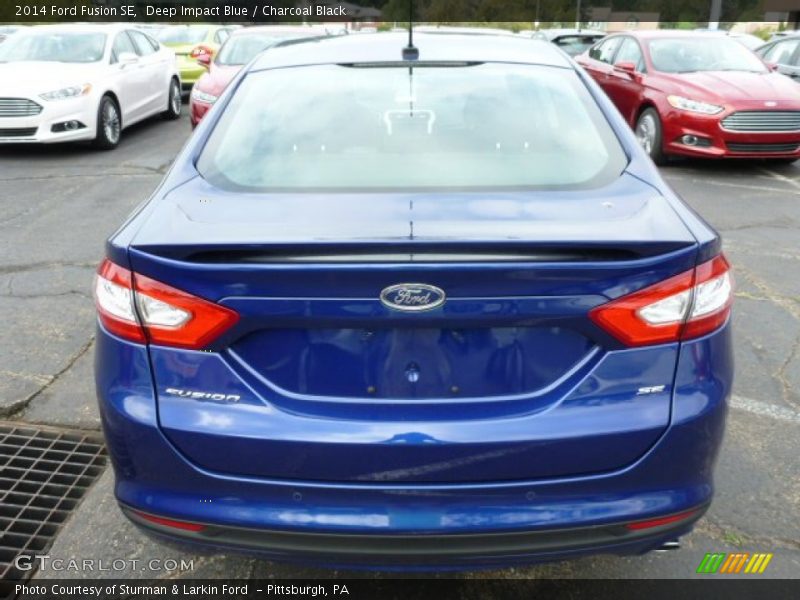 Deep Impact Blue / Charcoal Black 2014 Ford Fusion SE