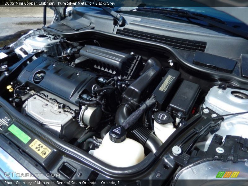 Pure Silver Metallic / Black/Grey 2009 Mini Cooper Clubman