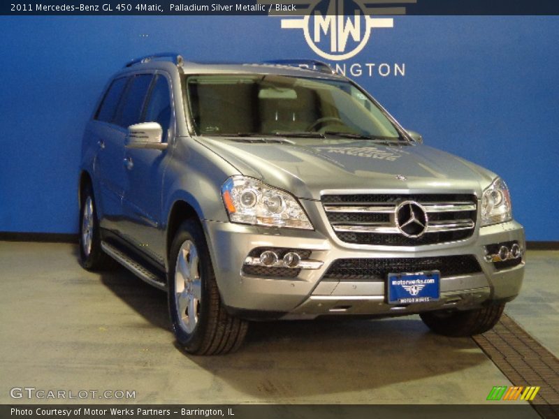 Palladium Silver Metallic / Black 2011 Mercedes-Benz GL 450 4Matic