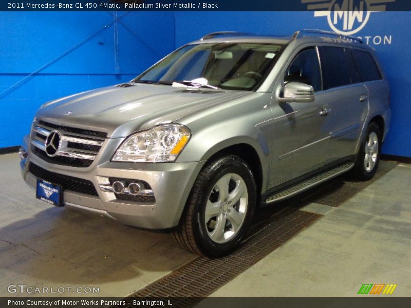 Palladium Silver Metallic / Black 2011 Mercedes-Benz GL 450 4Matic