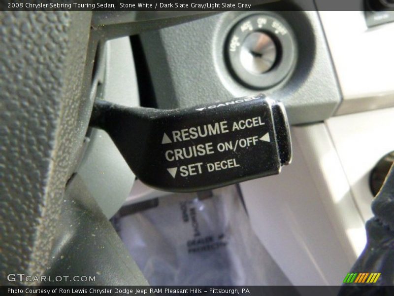 Stone White / Dark Slate Gray/Light Slate Gray 2008 Chrysler Sebring Touring Sedan