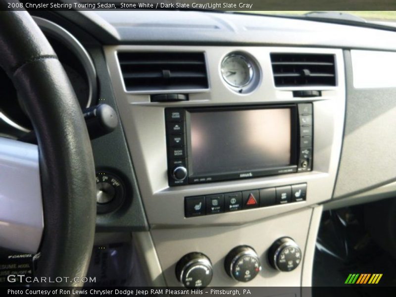 Stone White / Dark Slate Gray/Light Slate Gray 2008 Chrysler Sebring Touring Sedan
