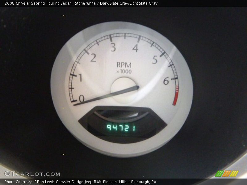 Stone White / Dark Slate Gray/Light Slate Gray 2008 Chrysler Sebring Touring Sedan