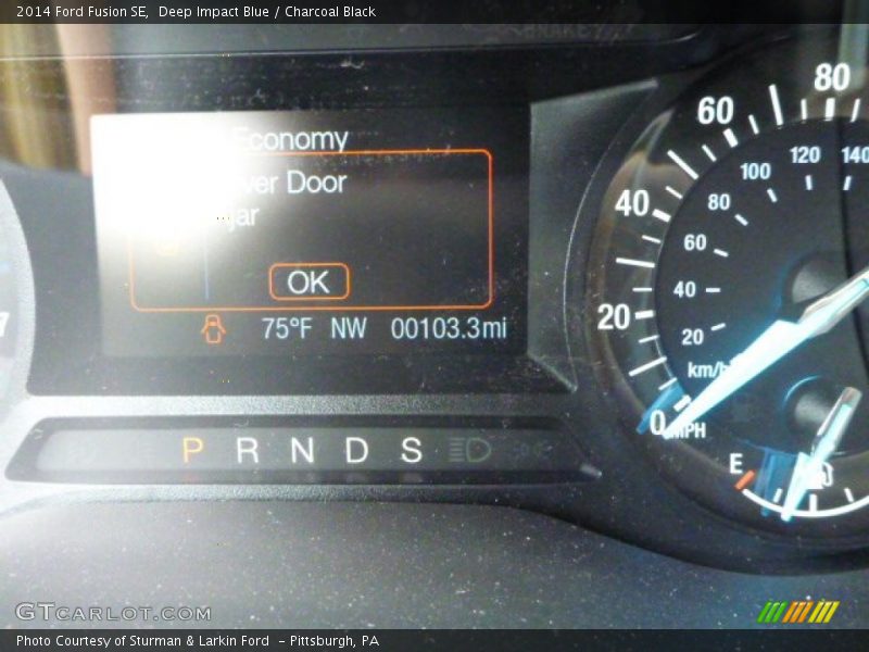 Deep Impact Blue / Charcoal Black 2014 Ford Fusion SE