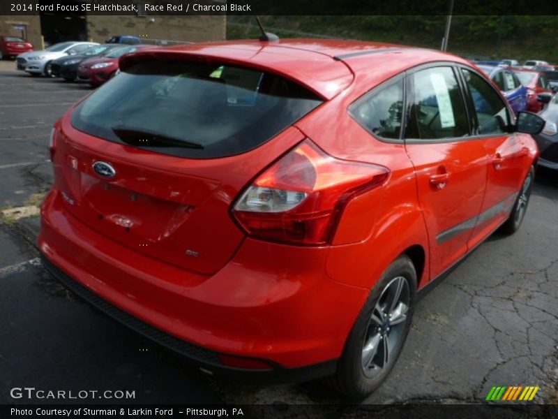 Race Red / Charcoal Black 2014 Ford Focus SE Hatchback