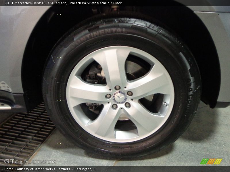 Palladium Silver Metallic / Black 2011 Mercedes-Benz GL 450 4Matic